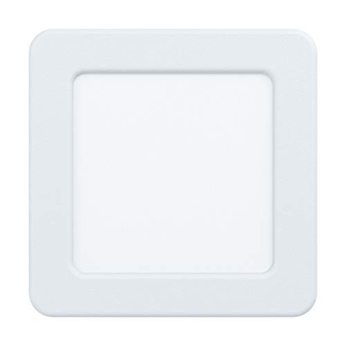 EGLO LED Einbaustrahler Fueva 5, L x B 11,7 cm, LED Spot aus Stahl und einer Kunststoff Leuchtfläche, LED Einbauleuchte in Weiß, Einbaustrahler LED flach, geringe Einbautiefe 26 mm, neutralweiß EGLO LED Einbaustrahler Fueva 5, L x B 11,7 cm, LED Spot aus Stahl und einer Kunststoff Leuchtfläche, LED Einbauleuchte in Weiß, Einbaustrahler LED flach, geringe Einbautiefe 26 mm, neutralweiß von EGLO