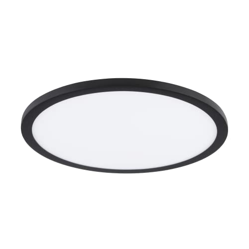 EGLO LED Einbaustrahler Fueva Flex, Ø 22,5 cm, Spot für universelle Bohrlochgrößen aus Aluminium in Schwarz mit Kunststoff Leuchtfläche, Einbaustrahler flach, geringe Einbautiefe 25mm, neutralweiß EGLO LED Einbaustrahler Fueva Flex, Ø 22,5 cm, Spot für universelle Bohrlochgrößen aus Aluminium in Schwarz mit Kunststoff Leuchtfläche, Einbaustrahler flach, geringe Einbautiefe 25mm, neutralweiß von EGLO