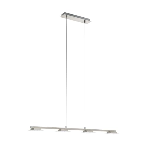 EGLO LED Hängelampe Laniena, Pendelleuchte Esstisch, Stahl in nickel-matt, Kunststoff in satiniert warmweiß EGLO LED Hängelampe Laniena, Pendelleuchte Esstisch, Stahl in nickel-matt, Kunststoff in satiniert warmweiß von EGLO
