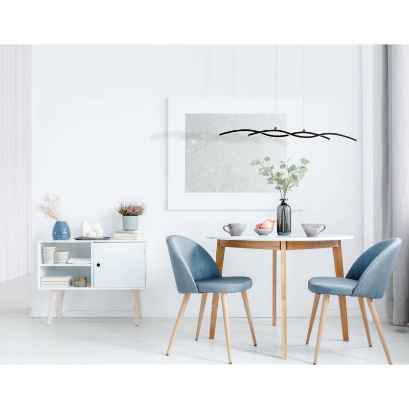 EGLO LED-Hängeleuchte 'Lasana 3' schwarz 8 x 120 cm von EGLO