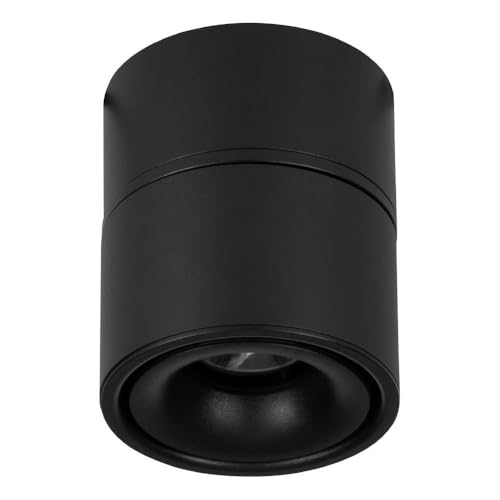 EGLO LED Halb-Einbaustrahler Bohoyo, Spot Deckenleuchte, Einbauspot oder Aufbaulampe, Deckenstrahler aus Aluminium in Schwarz, ∅ 10 cm EGLO LED Halb-Einbaustrahler Bohoyo, Spot Deckenleuchte, Einbauspot oder Aufbaulampe, Deckenstrahler aus Aluminium in Schwarz, ∅ 10 cm von EGLO
