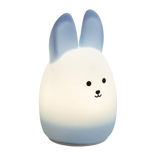 EGLO LED Nachtlicht Castellino, Akku Tischlampe Hase, Kinderzimmer Deko Mädchen Jungen, Silikon Nachttischlampe Kinder Baby Bett, touch bedienbar, blau, warmweiß, RGB EGLO LED Nachtlicht Castellino, Akku Tischlampe Hase, Kinderzimmer Deko Mädchen Jungen, Silikon Nachttischlampe Kinder Baby Bett, touch bedienbar, blau, warmweiß, RGB von EGLO