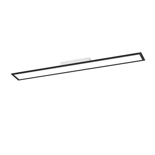 EGLO LED Panel Moradillo, Deckenleuchte flach, Deckenpanel aus Metall und Kunststoff in Schwarz-Weiß, Deckenlampe warmweiß, neutralweiß, kaltweiß, 15 x 120 cm EGLO LED Panel Moradillo, Deckenleuchte flach, Deckenpanel aus Metall und Kunststoff in Schwarz-Weiß, Deckenlampe warmweiß, neutralweiß, kaltweiß, 15 x 120 cm von EGLO