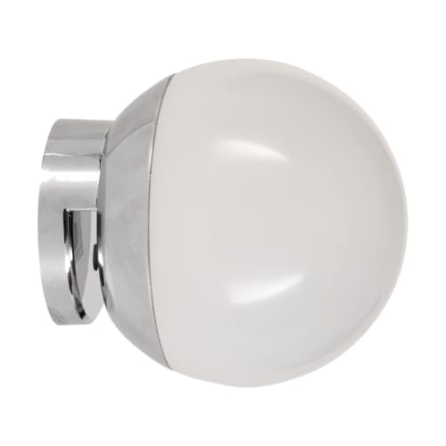 EGLO LED Spiegelleuchte Cerveteri-E, Lampe Spiegel Badezimmer, Spiegellampe zum Aufstecken, Kunststoff in Chrom und Weiß, neutralweiß, IP44 von EGLO