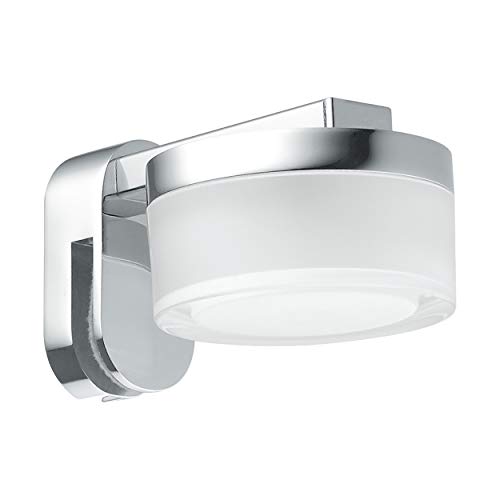 EGLO LED Spiegelleuchte Romendo - 1-Flammige Badlampe Zum Stecken Auf Den Spiegel, Aus Stahl und Kunststoff, Chrom, Klar, Satiniert - Feuchtraumleuchte IP 44 EGLO LED Spiegelleuchte Romendo - 1-Flammige Badlampe Zum Stecken Auf Den Spiegel, Aus Stahl und Kunststoff, Chrom, Klar, Satiniert - Feuchtraumleuchte IP 44 von EGLO