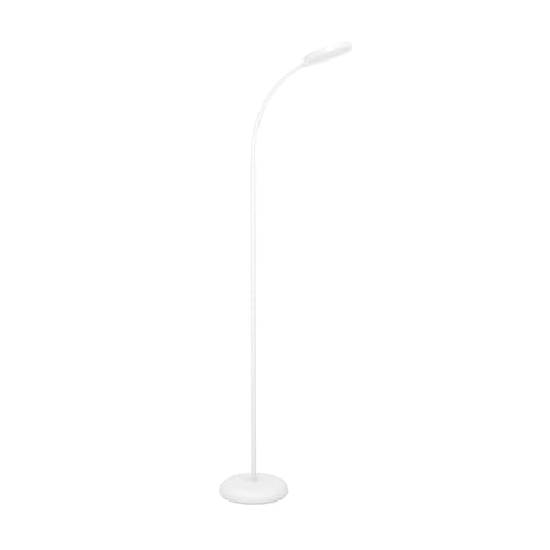 EGLO LED Stehlampe Lauro, Lampe Wohnzimmer, Standleuchte touch dimmbar, flexible Leselampe aus Kunststoff in Weiß, warmweiß-kaltweiß, 132 cm EGLO LED Stehlampe Lauro, Lampe Wohnzimmer, Standleuchte touch dimmbar, flexible Leselampe aus Kunststoff in Weiß, warmweiß-kaltweiß, 132 cm von EGLO