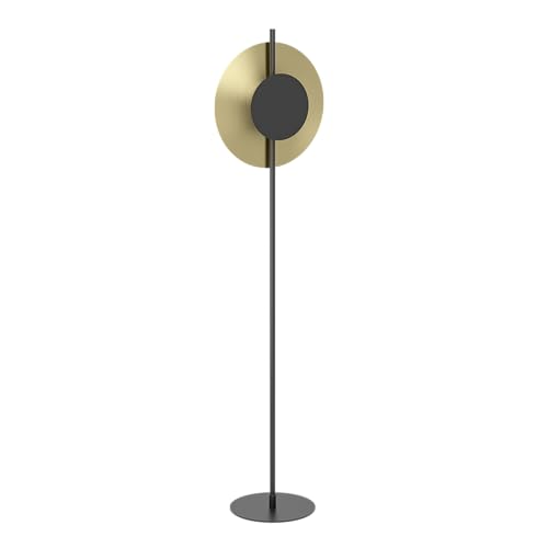 EGLO LED Stehlampe Tocina, Standlampe mit indirekter Beleuchtung, elegante Stehleuchte, Lampe Wohnzimmer aus Metall in Schwarz und Messing-gebürstet, warmweiß, H 150 cm EGLO LED Stehlampe Tocina, Standlampe mit indirekter Beleuchtung, elegante Stehleuchte, Lampe Wohnzimmer aus Metall in Schwarz und Messing-gebürstet, warmweiß, H 150 cm von EGLO