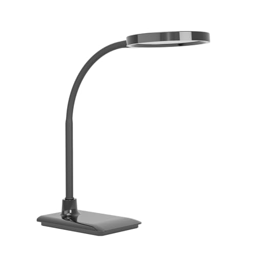 EGLO LED Tischlampe Lauro, Nachttischlampe touch dimmbar, Tischleuchte Schreibtisch, Schreibtischlampe aus schwarzem Kunststoff, warmweiß-kaltweiß, H 36 cm von EGLO