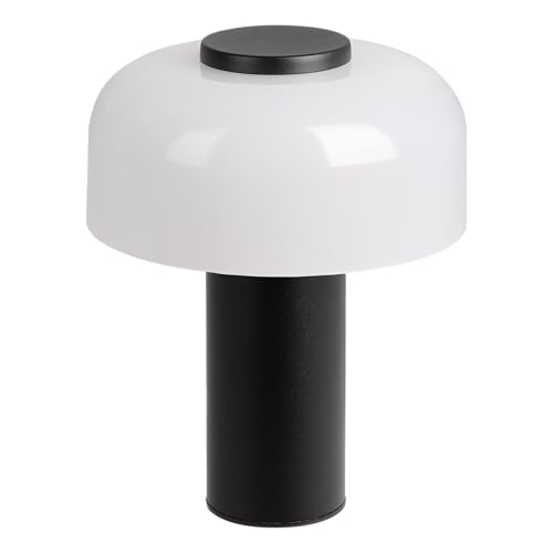 EGLO LED Tischlampe außen Ponente, Akku Nachttischlampe touch dimmbar, Outdoor Tischleuchte kabellos, aufladbar per USB, Metall in Schwarz und Glas in Weiß, warmweiß, neutralweiß, IP44 EGLO LED Tischlampe außen Ponente, Akku Nachttischlampe touch dimmbar, Outdoor Tischleuchte kabellos, aufladbar per USB, Metall in Schwarz und Glas in Weiß, warmweiß, neutralweiß, IP44 von EGLO
