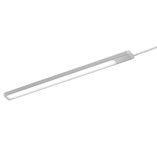 EGLO LED Unterbauleuchte Repilado, Unterschrankleuchte Küche aus Kunststoff in Weiß, Silber, Küchenlampe mit Wippschalter, LED Küchenleuchte neutralweiß, L 60 cm EGLO LED Unterbauleuchte Repilado, Unterschrankleuchte Küche aus Kunststoff in Weiß, Silber, Küchenlampe mit Wippschalter, LED Küchenleuchte neutralweiß, L 60 cm von EGLO