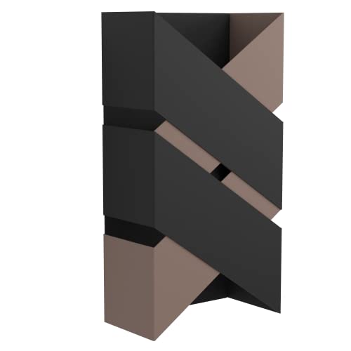 EGLO LED Wandlampe Gurare, 2 flammige Wandleuchte, Wandbeleuchtung für Innen aus Metall in Schwarz, Mokka, Wohnzimmerlampe, LED Flurlampe warmweiß von EGLO