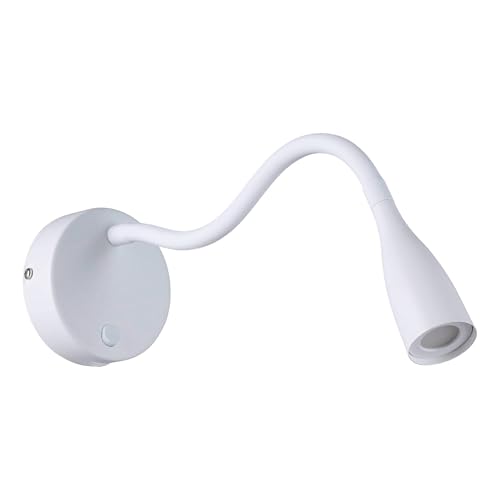 EGLO LED Wandlampe Olivandino 1, Schwanenhals Leselampe Wandmontage, Bettlampe Wand mit Schalter und USB Ladefunktion, Wandleuchte Schlafzimmer, Metall und Kunststoff in Weiß, warmweiß EGLO LED Wandlampe Olivandino 1, Schwanenhals Leselampe Wandmontage, Bettlampe Wand mit Schalter und USB Ladefunktion, Wandleuchte Schlafzimmer, Metall und Kunststoff in Weiß, warmweiß von EGLO
