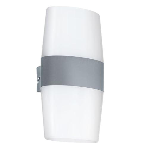 EGLO LED Wandlampe Ravarino, Wandleuchte innen, Alu in silber, Kunststoff in weiss warmweiß IP44 EGLO LED Wandlampe Ravarino, Wandleuchte innen, Alu in silber, Kunststoff in weiss warmweiß IP44 von EGLO