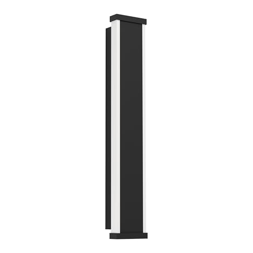 EGLO LED Wandlampe außen Neviano, Außenbeleuchtung Hauswand, rechteckige Wand Außenleuchte, Außenwandleuchte aus Metall und Kunststoff in Schwarz, Außenlampe warmweiß, IP65, 38 cm EGLO LED Wandlampe außen Neviano, Außenbeleuchtung Hauswand, rechteckige Wand Außenleuchte, Außenwandleuchte aus Metall und Kunststoff in Schwarz, Außenlampe warmweiß, IP65, 38 cm von EGLO