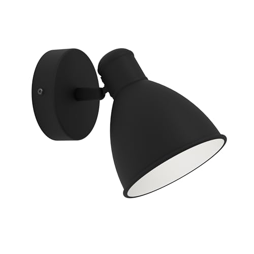 EGLO LED Wandleuchte innen San Peri 1, Wandlampe Industrial mit beweglichem Spot, Wandstrahler aus Metall in Schwarz und Weiß, Flur und Wohnzimmer Lampe, inkl. GU10-Leuchtmittel warmweiß EGLO LED Wandleuchte innen San Peri 1, Wandlampe Industrial mit beweglichem Spot, Wandstrahler aus Metall in Schwarz und Weiß, Flur und Wohnzimmer Lampe, inkl. GU10-Leuchtmittel warmweiß von EGLO