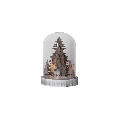 EGLO LED Weihnachtsdeko, Weihnachts-Silhouette Wald, Winterlandschaft mit Timer und batteriebetriebener Beleuchtung, Holz, Kunststoff und Glas in Braun und Transparent, warmweiß, 12,5 x 17,5 cm EGLO LED Weihnachtsdeko, Weihnachts-Silhouette Wald, Winterlandschaft mit Timer und batteriebetriebener Beleuchtung, Holz, Kunststoff und Glas in Braun und Transparent, warmweiß, 12,5 x 17,5 cm von EGLO