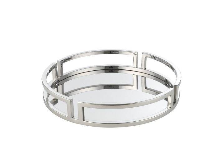 EGLO Living Tablett Savant, Tablett - H6,5 x Ø38 cm - chrom - zeitlos und elegant von EGLO