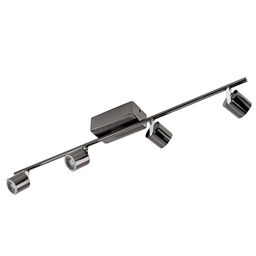 EGLO MAURANO Spot, Deckenleuchte 4-flammig, Aluguss, Integriert, 5 W, nickel-nero, chrom EGLO MAURANO Spot, Deckenleuchte 4-flammig, Aluguss, Integriert, 5 W, nickel-nero, chrom von EGLO