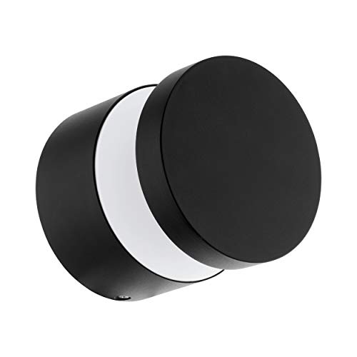 EGLO LED Außen-Wandlampe Melzo, 1 flammige Außenleuchte, Wandleuchte aus Aluguss und Kunststoff, Farbe: Schwarz, IP44 von EGLO