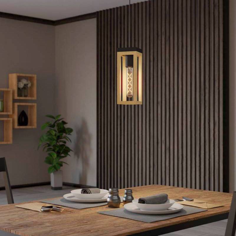 EGLO Nafferton Hängeleuchte aus Holz, einflammig EGLO Nafferton Hängeleuchte aus Holz, einflammig von EGLO