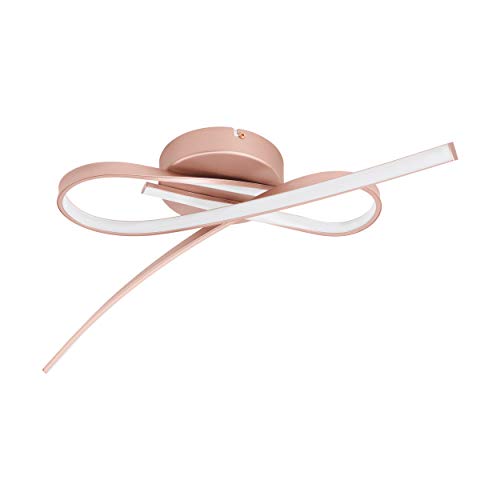 EGLO LED Deckenleuchte Palozza, 2 flammige Deckenlampe, Wohnzimmerlampe, Küchenlampe aus Aluminium und Kunststoff, Flurlampe Decke in Roségold, Weiß EGLO LED Deckenleuchte Palozza, 2 flammige Deckenlampe, Wohnzimmerlampe, Küchenlampe aus Aluminium und Kunststoff, Flurlampe Decke in Roségold, Weiß von EGLO