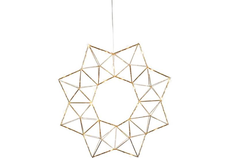 EGLO Papierstern Edge, LED Fenster Lichterkranz, Lichterstern mit Kabel, Ø 40 cm von EGLO