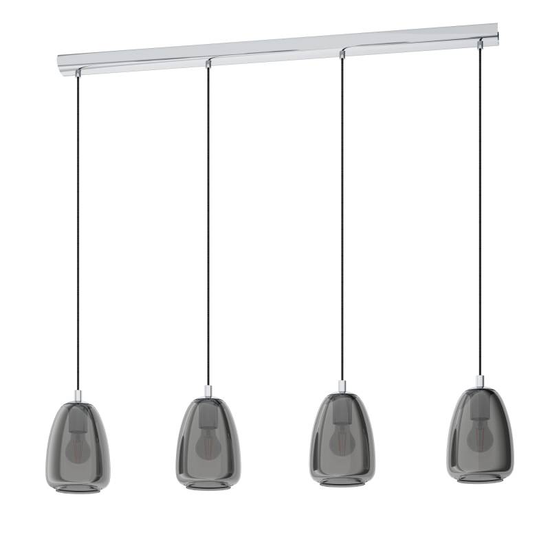 EGLO Pendelleuchte 'Alobrase' chromfarben Ø 54 mm 40 W von EGLO