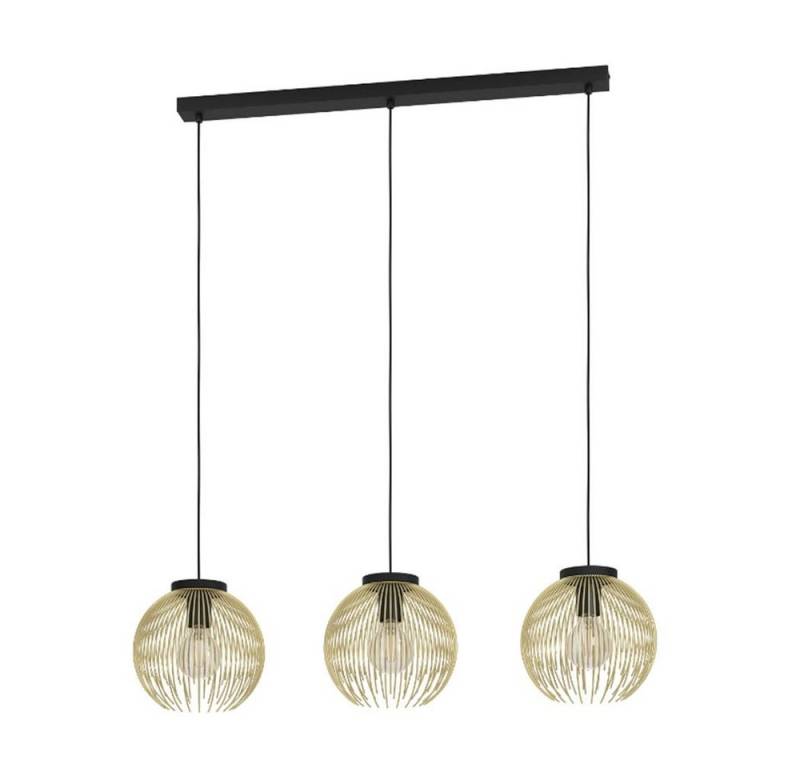 EGLO Pendelleuchte Eglo 3er Pendelleuchte Venezuela schwarz-gold 93,5, Ohne Leuchtmittel, Nicht dimmbar nicht Smart Home-fähig ohne Bewegungsmelder von EGLO