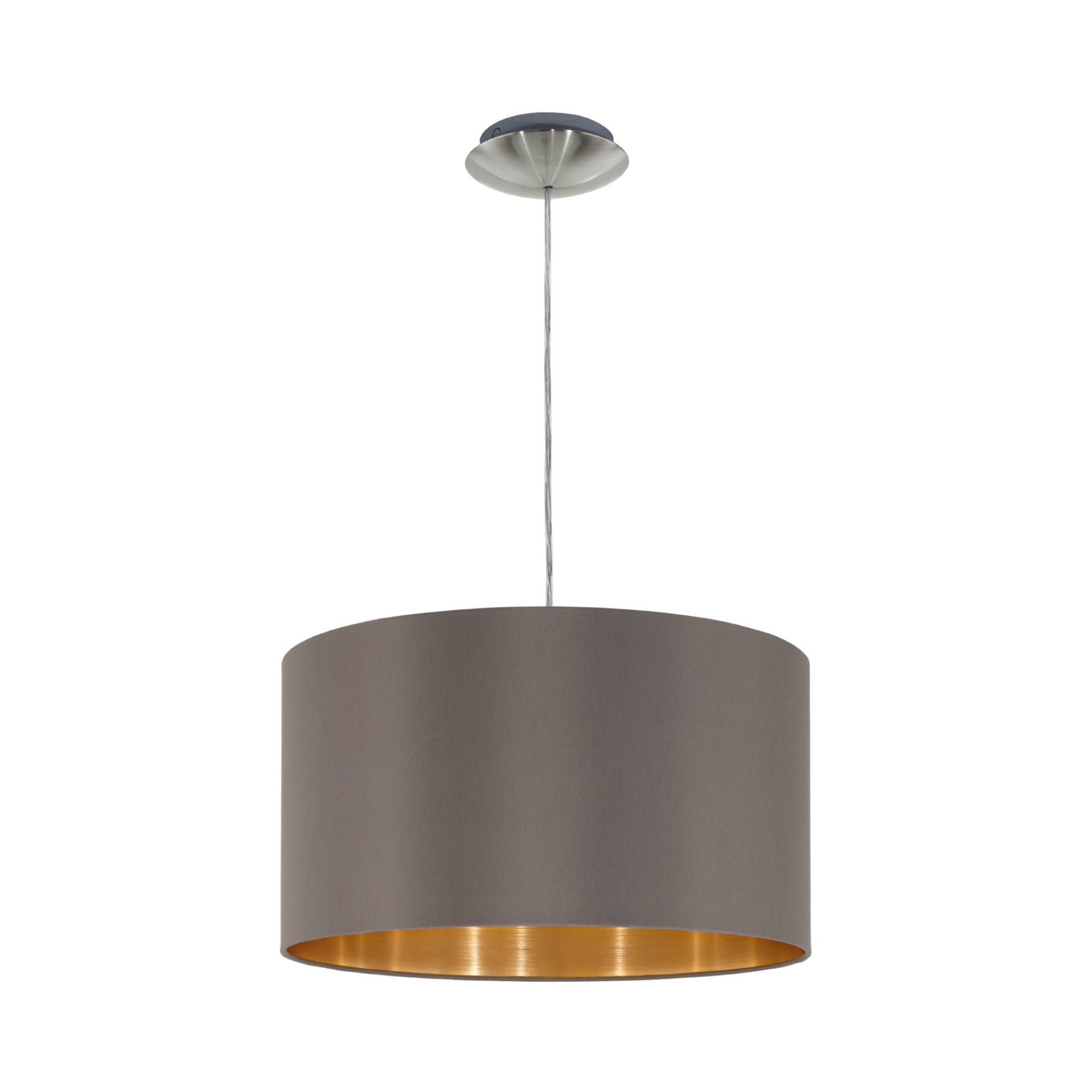 EGLO Pendelleuchte 'Maserlo' hellbraun Ø 38 cm 60 W EGLO Pendelleuchte 'Maserlo' hellbraun Ø 38 cm 60 W von EGLO