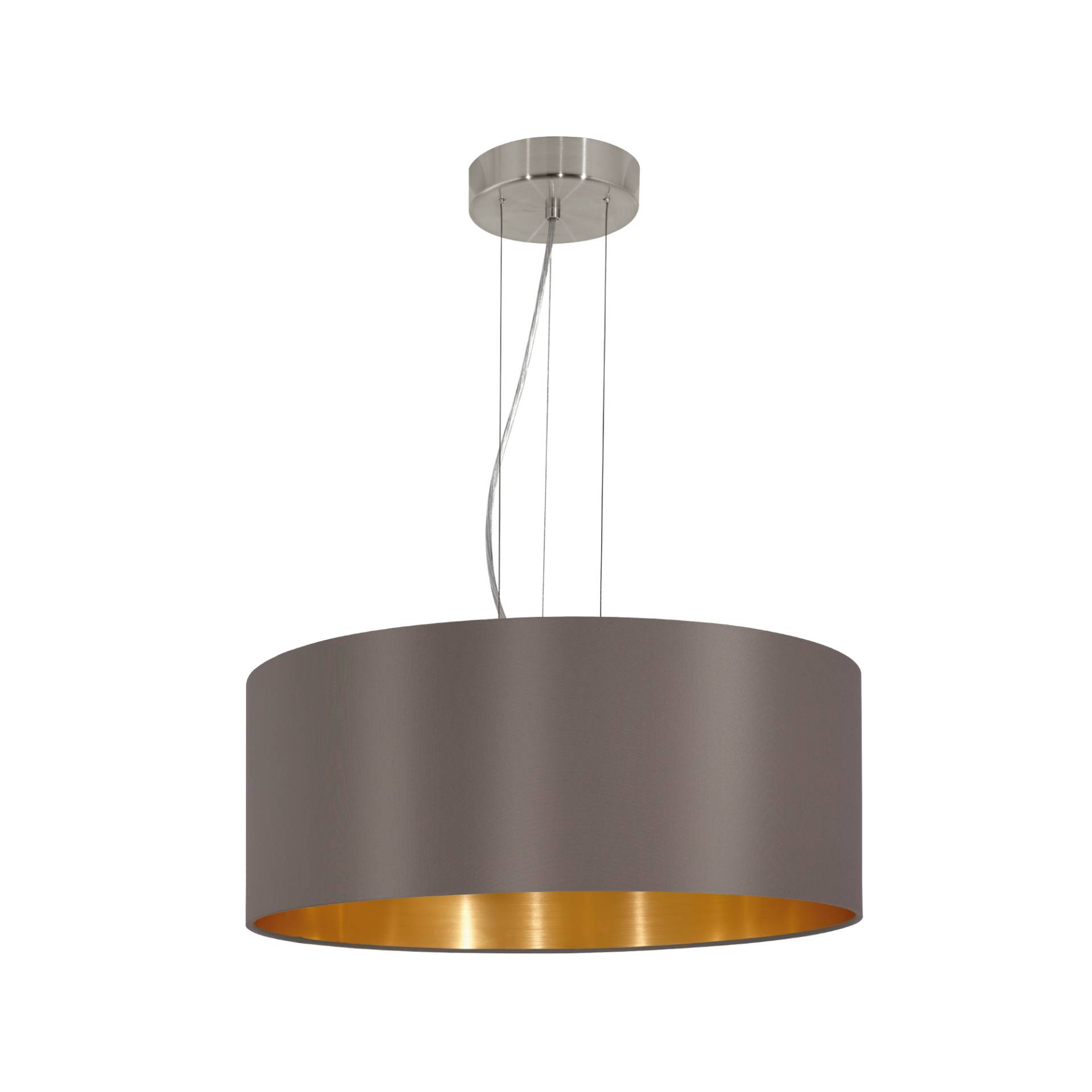 EGLO Pendelleuchte 'Maserlo' hellbraun Ø 53 cm 60 W EGLO Pendelleuchte 'Maserlo' hellbraun Ø 53 cm 60 W von EGLO