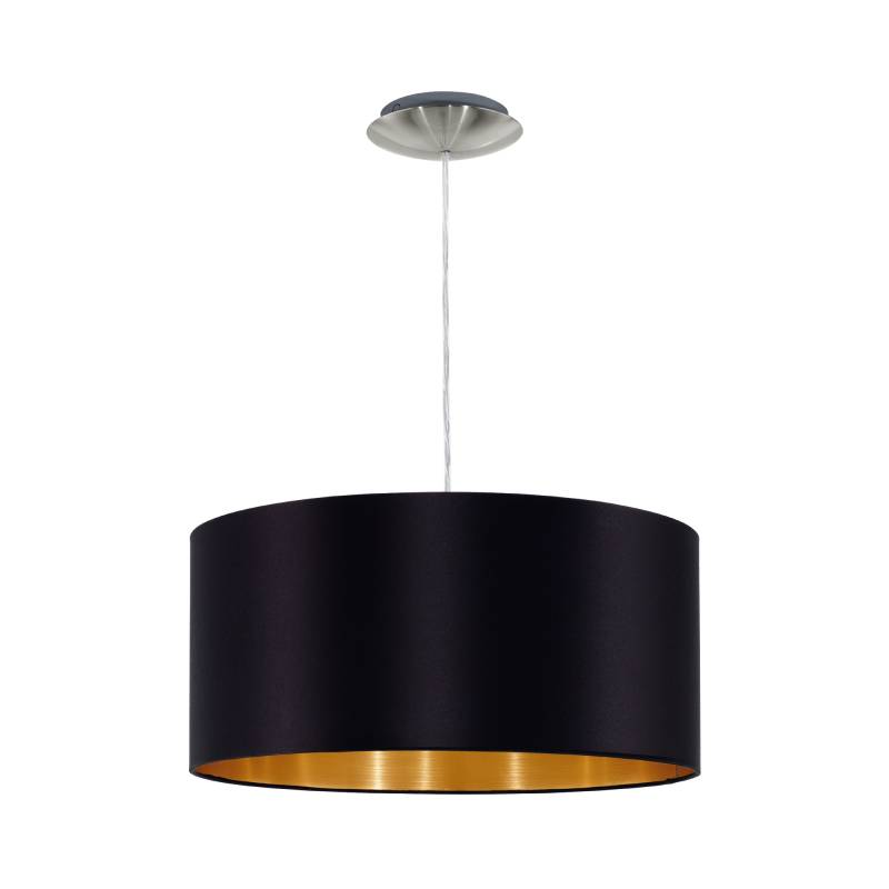 EGLO Pendelleuchte 'Maserlo' schwarz Ø 38 cm 60 W von EGLO