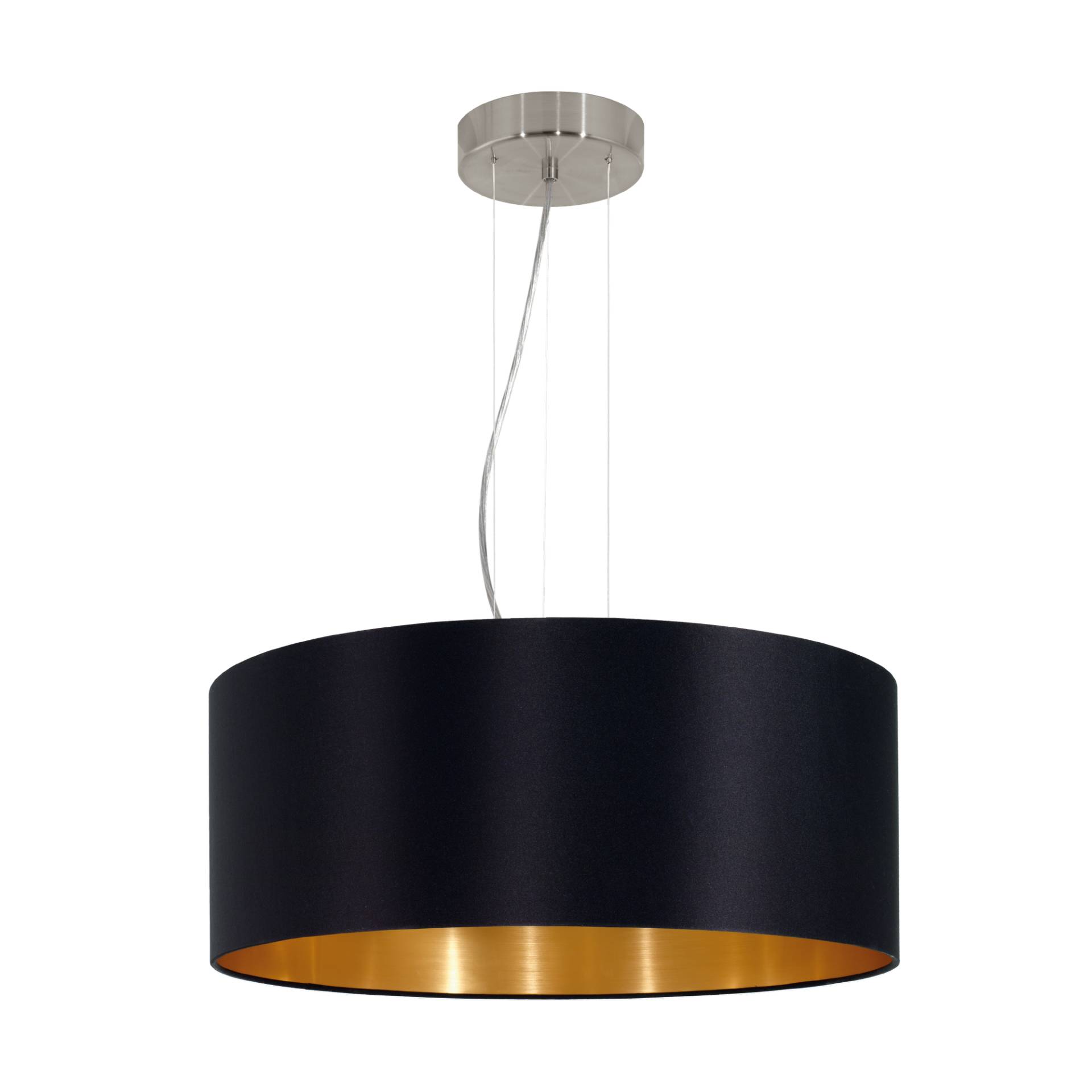 EGLO Pendelleuchte 'Maserlo' schwarz Ø 53 cm 60 W EGLO Pendelleuchte 'Maserlo' schwarz Ø 53 cm 60 W von EGLO