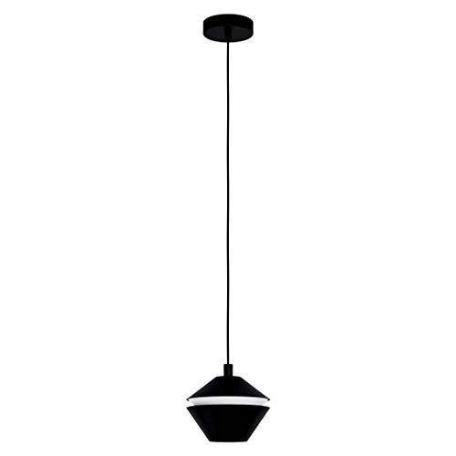 EGLO Pendelleuchte Perpigo, 1 flammige Hängelampe, Hängeleuchte aus Stahl in Schwarz, Esstischlampe, Wohnzimmerlampe hängend mit GU10 Fassung, Ø 16,5 cm von EGLO