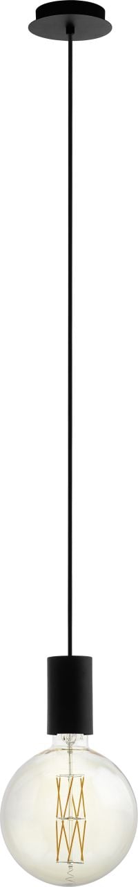Eglo Pendelleuchte Pozueta schwarz Ø 12,5 cm E27 von EGLO