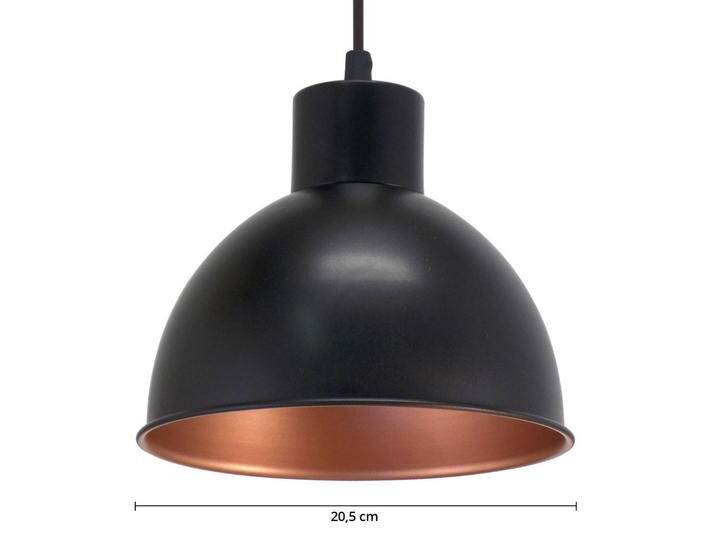 EGLO Schwarze Hängeleuchte Andrin -innen kupfer für Wohn & Esszimmer - Retro - Metall von EGLO