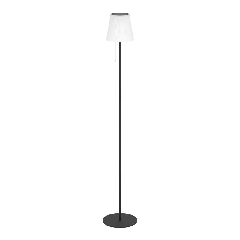 EGLO Solar LED Akku Stehleuchte SCORDIANO Weiß-Schwarz m. Zugschalter IP44 von EGLO