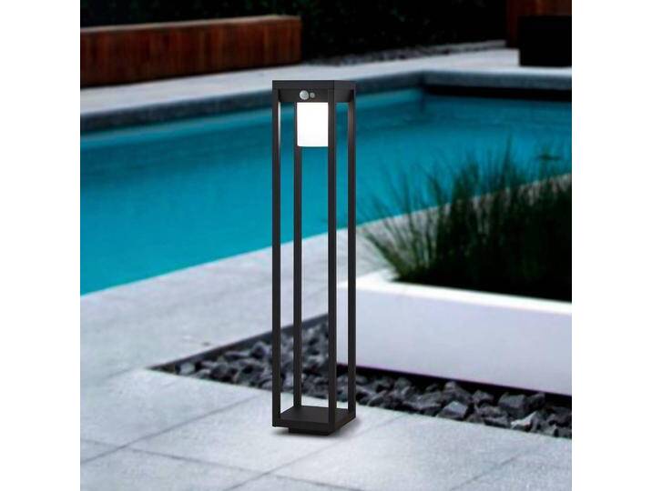 EGLO Solar-LED-Wegeleuchte Martano mit Sensor, schwarz, Aluminium, Solarleuchten von EGLO