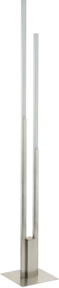 EGLO Stehlampe FRAIOLI-Z Stehleuchte, nickel-matt, ZigBee 3.0, Timer, Disco-Modus, Bluetooth, CCT - über Fernbedienung, Dimmfunktion, Ein-/Ausschalter, Farbsteuerung, Farbwechsel, Memoryfunktion, Nachtlichtfunktion, RGB, Smart Home, Weckerfunktion, dimmbar über Fernbedienung, mehrere Helligkeitsstufen, LED fest integriert, warmweiß - kaltweiß, App / Sprachsteuerung Alexa, 175,5 x 28 cm, exkl. Fernbedienung von EGLO