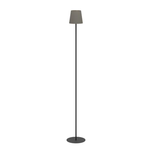 EGLO Stehlampe Fiorana, Eck Standlampe minimalistisch, schwarze Stehleuchte mit Lampenschirm in Cappuccino und Gold, Lampe Wohnzimmer mit E14 Fassung, H 140,5 cm EGLO Stehlampe Fiorana, Eck Standlampe minimalistisch, schwarze Stehleuchte mit Lampenschirm in Cappuccino und Gold, Lampe Wohnzimmer mit E14 Fassung, H 140,5 cm von EGLO