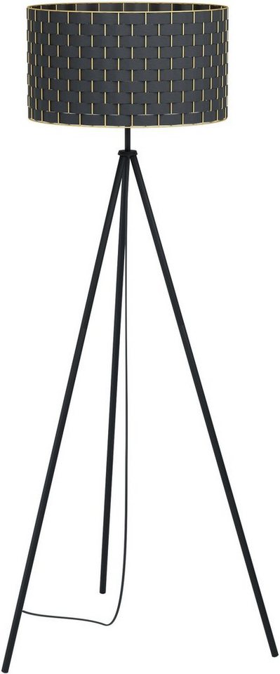 EGLO Stehlampe MARASALES, Leuchtmittel wechselbar, ohne Leuchtmittel, Stehleuchte in schwarz aus Stahl - exkl. E27 - 1X40W von EGLO