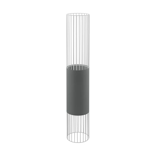 EGLO Stehlampe Norumbega, Lampe Wohnzimmer, Stahl, Textil in weiss, grau E27 Fassung EGLO Stehlampe Norumbega, Lampe Wohnzimmer, Stahl, Textil in weiss, grau E27 Fassung von EGLO