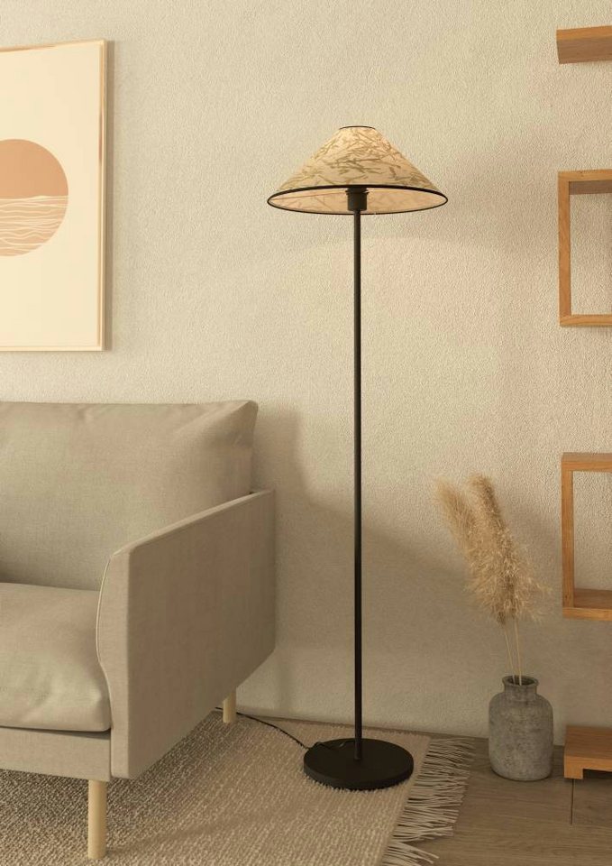 EGLO Stehlampe OXPARK, ohne Leuchtmittel, Standleuchte, Stehleuchte, Textil mit Bambus-Blättern, Wohnzimmer EGLO Stehlampe OXPARK, ohne Leuchtmittel, Standleuchte, Stehleuchte, Textil mit Bambus-Blättern, Wohnzimmer von EGLO