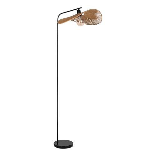 EGLO Stehlampe Siruela, Standleuchte Boho, Stehleuchte aus Metall und FSC zertifizierten Papier in Schwarz und Braun, Lampe Wohnzimmer Japanisch, E27 Fassung, H 160 cm EGLO Stehlampe Siruela, Standleuchte Boho, Stehleuchte aus Metall und FSC zertifizierten Papier in Schwarz und Braun, Lampe Wohnzimmer Japanisch, E27 Fassung, H 160 cm von EGLO