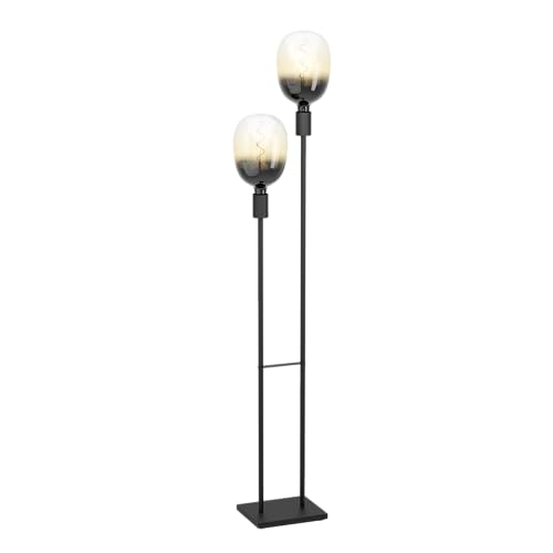 EGLO Stehlampe Valdemoro, minimalistische Stehleuchte, Standleuchte aus Metall in Schwarz, Lampe Wohnzimmer mit Schalter, Wohnzimmerlampe mit E27 Fassung für sichtbare Leuchtmittel EGLO Stehlampe Valdemoro, minimalistische Stehleuchte, Standleuchte aus Metall in Schwarz, Lampe Wohnzimmer mit Schalter, Wohnzimmerlampe mit E27 Fassung für sichtbare Leuchtmittel von EGLO