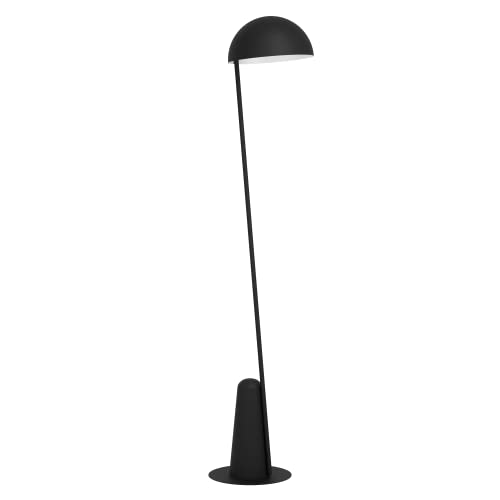 EGLO Stehleuchte Aranzola, Stehlampe im minimalistischen Design, Standleuchte aus Metall in Schwarz, Leselampe Wohnzimmer, Wohnzimmerlampe mit E27 Fassung von EGLO