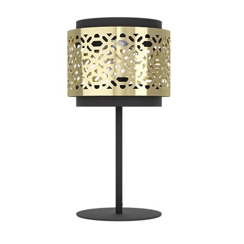 EGLO Tischlampe Sandbach, elegante Nachttischlampe, Tischleuchte aus Metall und Messing, Tisch-Lampe für Wohnzimmer und Schlafzimmer, E27 Fassung von EGLO