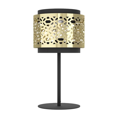 EGLO Tischlampe Sandbach, elegante Nachttischlampe, Tischleuchte aus Metall und Messing, Tisch-Lampe für Wohnzimmer und Schlafzimmer, E27 Fassung EGLO Tischlampe Sandbach, elegante Nachttischlampe, Tischleuchte aus Metall und Messing, Tisch-Lampe für Wohnzimmer und Schlafzimmer, E27 Fassung von EGLO