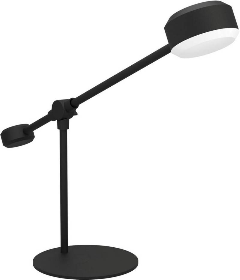 EGLO Tischleuchte CLAVELLINA, LED fest integriert, Warmweiß, Tischleuchte in schwarz aus Stahl - 6,8W - Warmweiß von EGLO