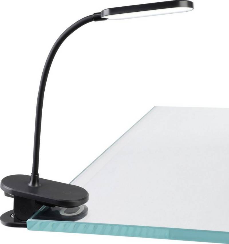 EGLO Tischleuchte Eglo Led Akku-Klemmleuchte Raizal dimmbar, schwarz, Inkl. Leuchtmittel, Dimmbar nicht Smart Home-fähig ohne Bewegungsmelder von EGLO