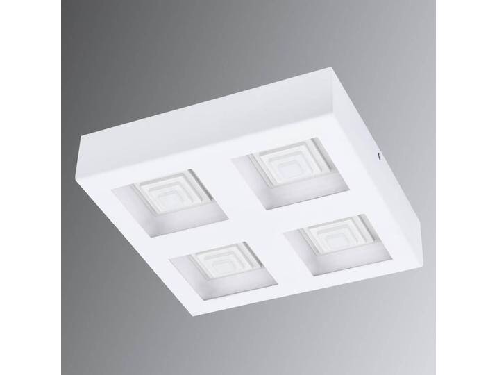EGLO LED Deckenlampe Ferreros, weiß / opal, für Wohn- / Esszimmer, Metall, Modern, LED Deckenleuchte von EGLO